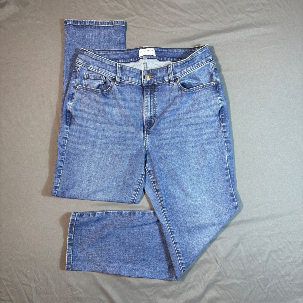 Lane Bryant Light Wash Jeans Size 16 Women Plus Size Straight Leg Stretch Denim